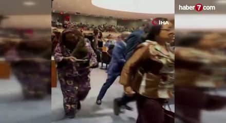 Bakan G&ouml;ktaş&rsquo;tan BM&rsquo;de İsrail protestosu: Salonu terk etti