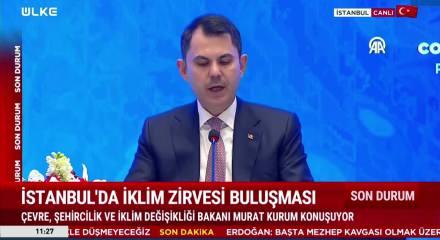 Bakan Murat Kurum İklim zirvesinde g&uuml;venli enerji hakkında konuştu 
