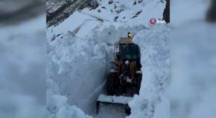 Bitlis'te k&ouml;y yoluna &ccedil;ığ d&uuml;şt&uuml;!