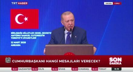 Cumhurbaşkanı Erdoğan ve Guterres'ten barış mesajları