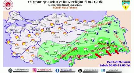 Meteoroloji yurt genelinde  kar ve fırtınaya karşı  19 ili uyardı
