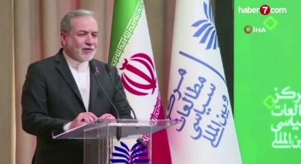 Arak&ccedil;i'den Macron'a tepki: Tahran'daki yakıt depolarını havaya u&ccedil;urduğunda İsrail'i kınamadı