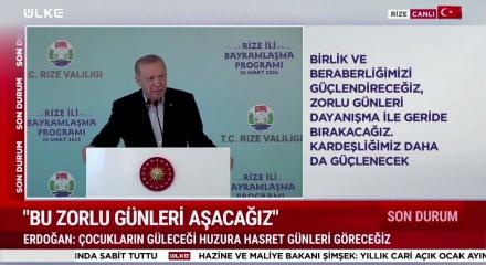 Başkan Erdoğan'dan Rize'de &ouml;nemli a&ccedil;ıklamalar