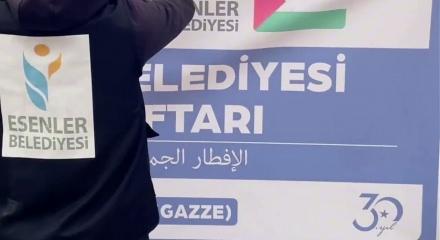 Esenler Belediyesi&rsquo;nden Gazze&rsquo;de 10 bin kişiye iftar