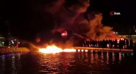 Muğla'da 8 motoryat alevler teslim oldu