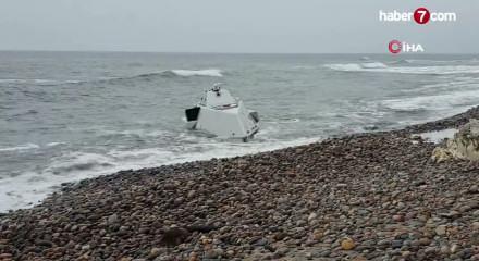 Ordu&rsquo;da kıyıya insansız deniz aracı vurdu