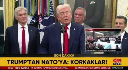 Trump: NATO biz olmadan kağıttan kaplan