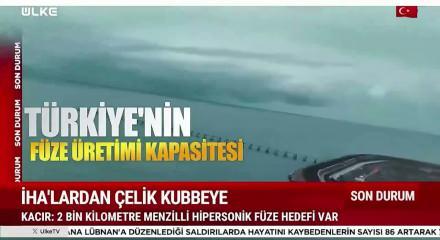 T&uuml;rkiye'den 2000 metre menzilli hipersonik f&uuml;ze hamlesi