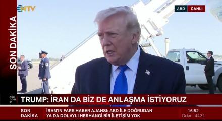 ABD başkanı Trump "İran lideriyle g&ouml;r&uuml;şt&uuml;k, anlaşma istiyoruz" a&ccedil;ıklamasında bulundu