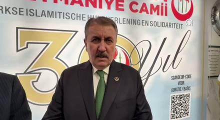 BBP Genel Başkanı Destici, Amsterdam'da partililerle bir araya geldi