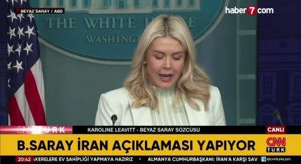 Beyaz Saray S&ouml;zc&uuml;s&uuml; Leavitt: İran'ın askeri kapasitesi b&uuml;y&uuml;k &ouml;l&ccedil;&uuml;de yok edildi