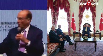 Cumhurbaşkanı Erdoğan, WEF Başkanı Fink'i kabul etti