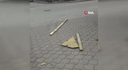 Denizli&rsquo;de şiddetli r&uuml;zgar hayatı olumsuz etkiledi