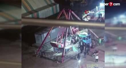 Gondol ringe d&ouml;nd&uuml;: Tekme ve yumruklu kavga kamerada