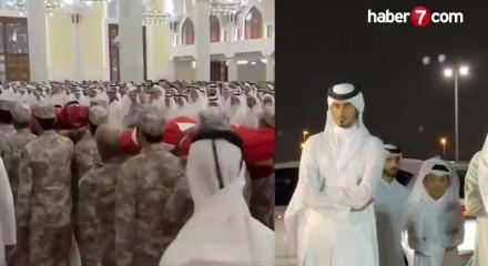 Kahraman şehitlerimiz i&ccedil;in Doha'da cenaze namazı!