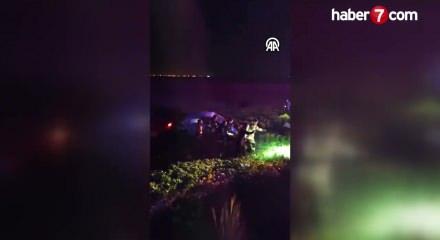 Mardin'de feci kaza: Otomobil devrildi 1 &ouml;l&uuml;, 3 yaralı!