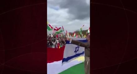 Nevruz kutlamalarında al&ccedil;ak g&ouml;r&uuml;nt&uuml;ler: İsrail bayrağı a&ccedil;ıp, "Netanyahu" sloganı attılar!