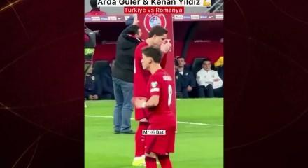 Romanya ma&ccedil;ı &ouml;ncesi dikkat &ccedil;eken anlar: Arda dua etti, Kenan s&uuml;nneti uyguladı