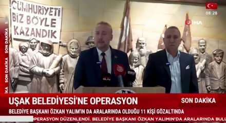 Uşak Belediyesi'ne operasyon!