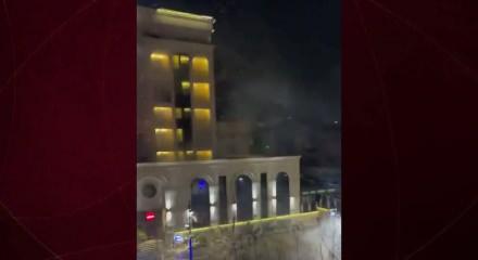 A Milli Futbol Takımı'na Kosova'da havai fişekli taciz 