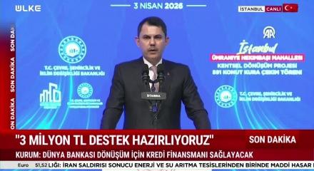 Bakan Murat Kurum İstanbul kura tarihini a&ccedil;ıkladı