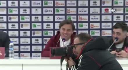 Bizim &Ccedil;ocuklar'dan Montella'ya canlı yayında 'Su' şakası