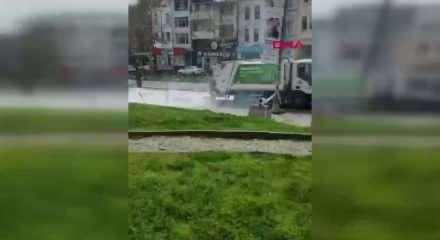 &Ccedil;&ouml;pte patlama paniği: İtfaiye k&ouml;p&uuml;kle m&uuml;dahale etti