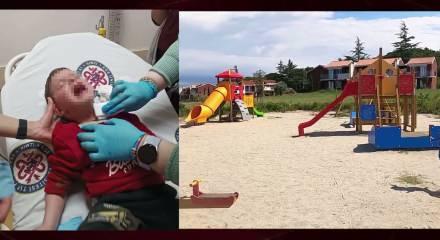 Madde bağımlısı şahıs parkta oynayan &ccedil;ocuğun boğazını kesti