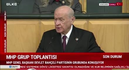 MHP lideri Devlet Bah&ccedil;eli "İsrail d&uuml;nya i&ccedil;in b&uuml;y&uuml;k tehdittir" dedi