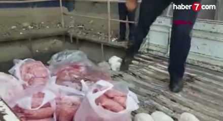 Ordu'da otogarda y&uuml;zlerce kilo ka&ccedil;ak et ele ge&ccedil;irildi