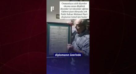 Osmanlı d&ouml;nemine ait bir ilkokul diploması d&ouml;nemin eğitim sisteminin kalitesi g&ouml;zler &ouml;n&uuml;ne serdi