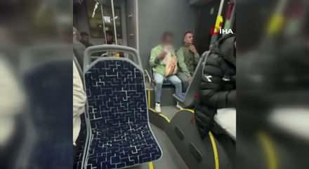 Sakarya'da otob&uuml;ste u&ccedil;ucu madde kullanan şahıs yolcuları tedirgin etti