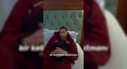 Oyuncularımız ma&ccedil; &ouml;ncesi ne hissediyordu? Merih Demiral'dan, Kosova ma&ccedil;ı vlogu