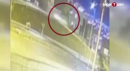 Şırnak'ta otomobilin alt yola u&ccedil;tuğu kaza kamerada