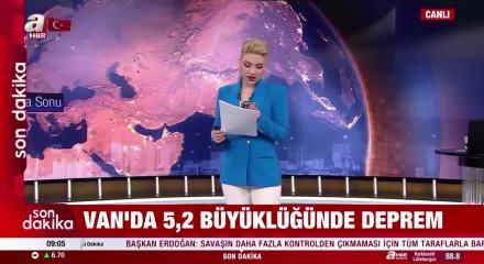Son dakika: Van'da 5.2 b&uuml;y&uuml;kl&uuml;ğ&uuml;nde deprem!