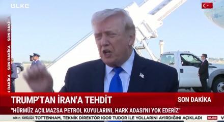 Trump: H&uuml;rm&uuml;z a&ccedil;ılmazsa iran'ı vururuz