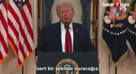 Trump'tan İran a&ccedil;ıklaması: '&Ccedil;ok sert bir darbe indireceğiz'