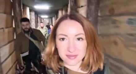 Ukraynalı gazeteci cephedeki yeraltı şehrini paylaştı