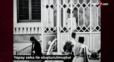 Yıldız Sarayı&rsquo;nda &ccedil;ekilen fotoğraf yapay zeka ile video haline d&ouml;n&uuml;şt&uuml;r&uuml;ld&uuml;