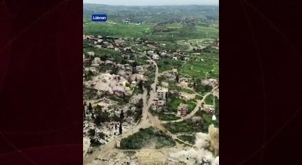 İsrail ordusu paylaştı: G&uuml;ney L&uuml;bnan&rsquo;da yıkım g&ouml;r&uuml;nt&uuml;leri