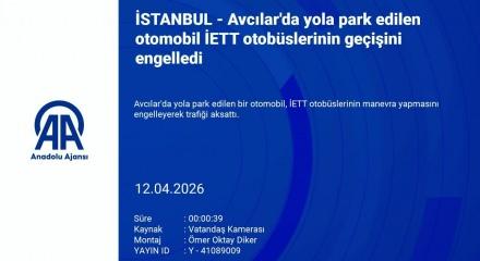 Avcılar'da hatalı park eden ara&ccedil; trafiği fel&ccedil; etti