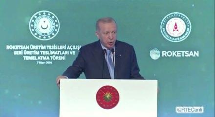 Cumhurbaşkanı Erdoğan: "Savunmada dışa bağımlılık oranımız y&uuml;zde 20'ye indi"