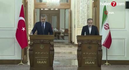 Dışişleri Bakanı Hakan Fidan'dan iran dışişleri Bakanı Arak&ccedil;i ile g&ouml;r&uuml;şt&uuml;