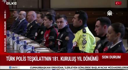Erdoğan, Polis Haftası dolayısıyla İ&ccedil;işleri Bakanı &Ccedil;ift&ccedil;i ve beraberindeki heyeti kabul etti