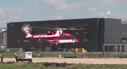 G&ouml;kbey hava ambulansı test u&ccedil;uşunu ger&ccedil;ekleştirdi