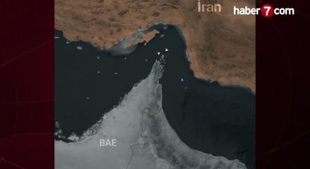 H&uuml;rm&uuml;z Boğazı'nda savaştan bu yana bir ilk! D&uuml;nyanın g&ouml;z&uuml; iki gemide!
