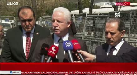 İsrail konsolosluğu &ouml;n&uuml;nde &ccedil;atışma sonrası İstanbul Valisi Davut G&uuml;l ilk a&ccedil;ıklamalarda bulundu