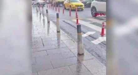 İstanbul'da bazı il&ccedil;elerde dolu etkili oldu