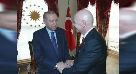 İşte Erdoğan-Infantino g&ouml;r&uuml;şmesinde masaya yatırılan konu