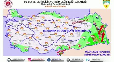Meteoroloji'den 42 ile sarı kodlu uyarı